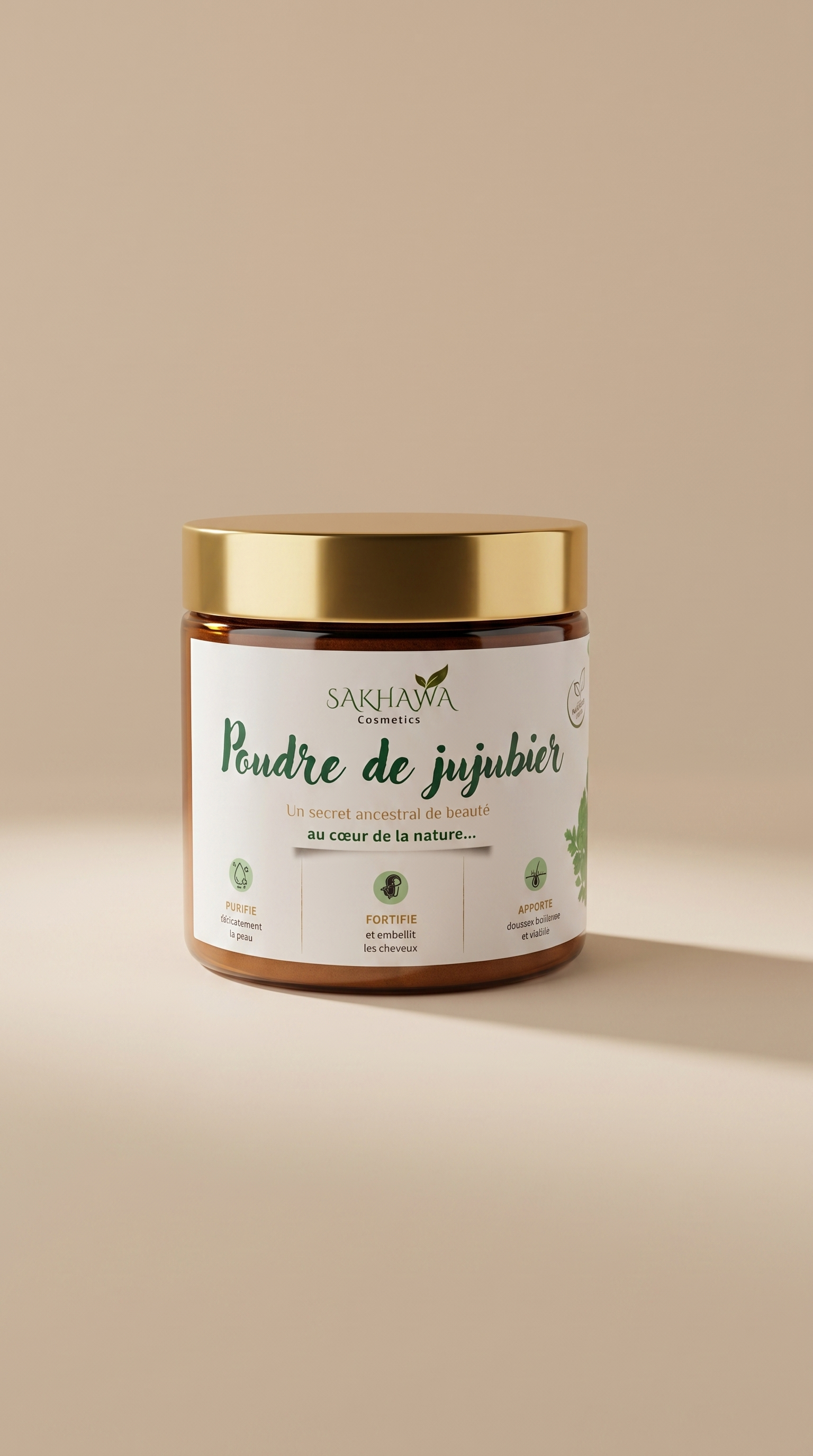 Poudre de Jujubier Naturelle - Sakhawa Cosmetics Maroc